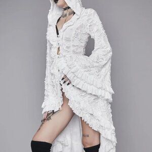 Dolls Kill Mess Of Me Distressed Duster L size